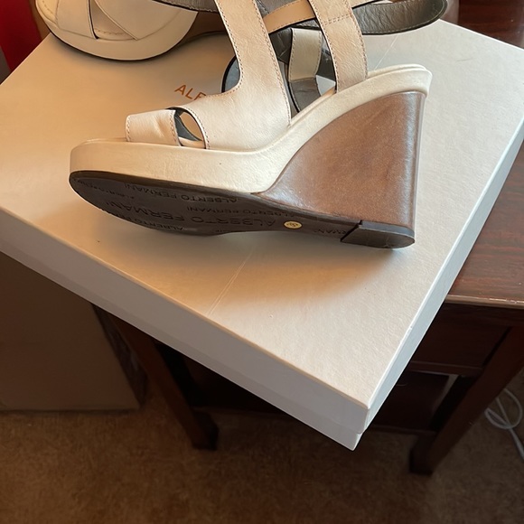 Cute wedge heels, handmade Italian leather - Picture 2 of 3